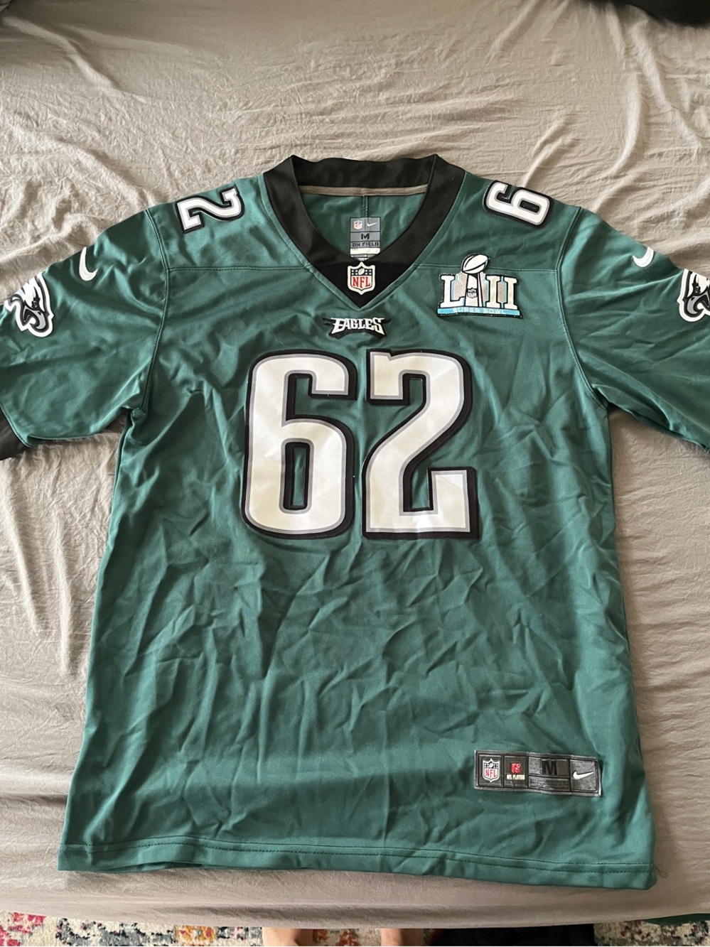 Nike Philadelphia Eagles #62 Jason Kelce Super Bowl Jersey